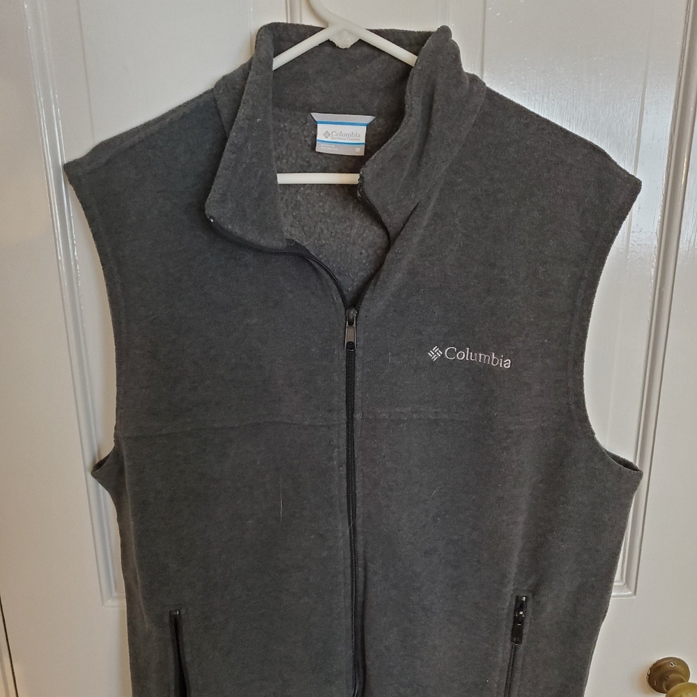 Gray Columbia fleece vest